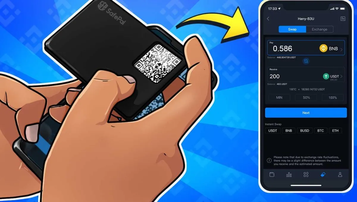 آموزش سواپ کردن در کیف پول سیف پل