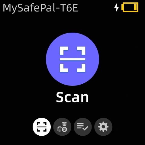 منوی اسکن SafePal S1 Pro