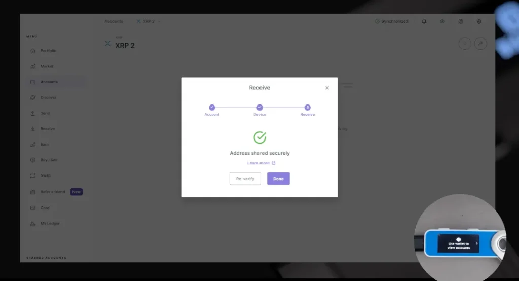 آموزش اضافه کردن ریپل XRP به کیف پول سخت افزاری لجر 11