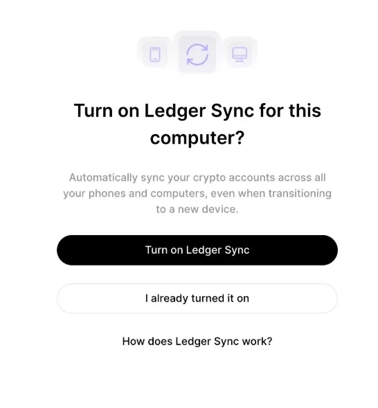 لجر سینک Ledger Sync